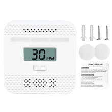Mini Size Carbon Monoxide Detector With Loud Alarm And Flexible Mounting Options Safe Monitoring Tool For Indoor Environments