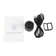 Verborgen minicamera met wifi, 1080p HD draadloze nachtzicht, bewegingsdetectie, magnetische houder, bewaking op afstand, groothoeklens, audio- en