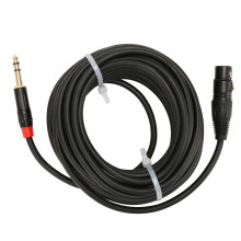 Støjdæmpende stereo-breakout-kabel med kobberflettet afskærmning, professionel lydudstyrssignalklarhed EMI RFI-interferensbeskyttelse XLR