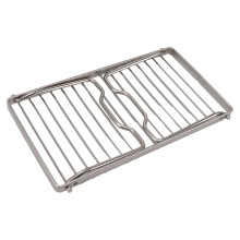 Collapsible Camping Grill Stand Stainless Steel Foldable Cooking Rack Portable Adjustable Barbecue Stove Support Lightweight Durable For Backpacking