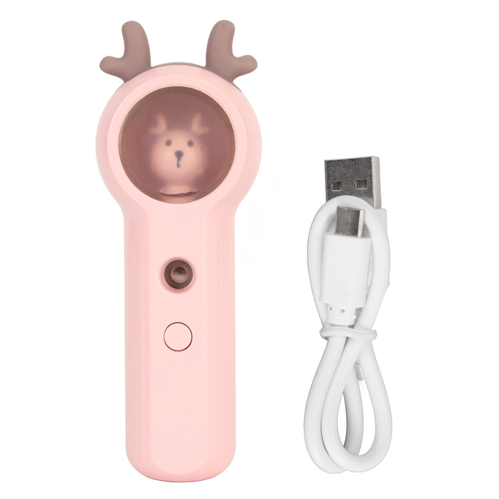 Mini Portable Face Mist Humidifier, Ultrasonic Vibration Facial Steamer for Deep Cleaning and Moisturizing Effect Hot Mists Device for Skincare and