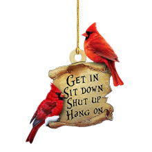 Cardinal Bird Decor, Screen Door Magnets, 8cm Red Acrylic Magnet With Varied Postures For Patio Doors, Windows, Refrigerators
