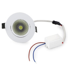 Spot încastrat antireflexie cu spot reglabil, lumină COB economică pentru tavan cu CRI ridicat, mini lumină de dulap reglabilă pentru