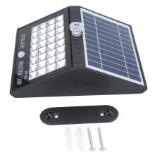 Telecomandă cu 3 moduri de iluminat solar, baterie reîncărcabilă de mare capacitate pentru securitate în exterior (lumini solare cu senzor de