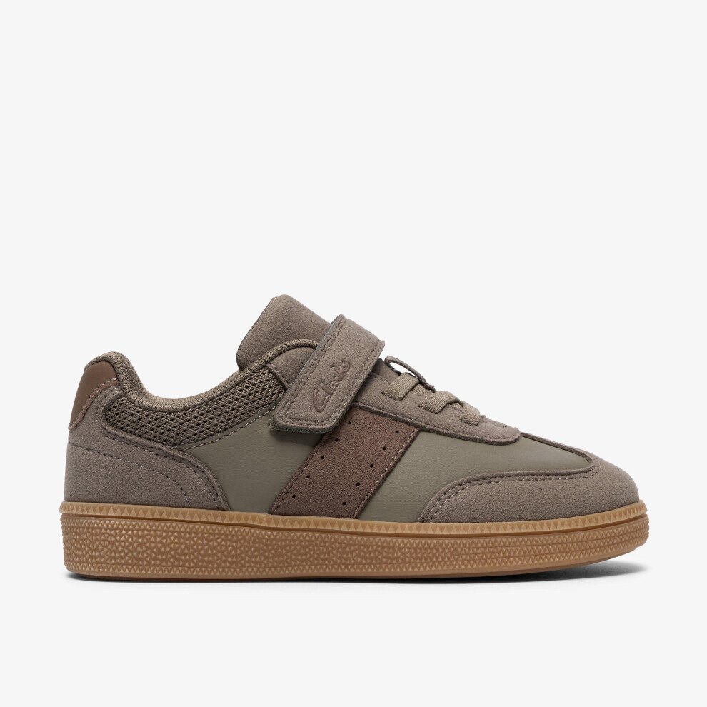 New Clarks Boys (, ) Cypressstep K Khaki Green 26188216