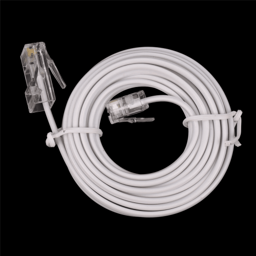 6X RJ11 6P4C σε RJ45 8P4C Αρθρωτό Καλώδιο Προέκτασης Internet για Τηλέφωνο 3 Μέτρα 1