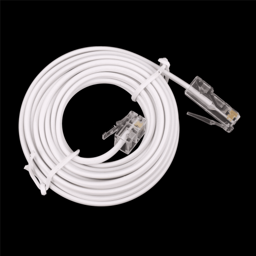 6X RJ11 6P4C σε RJ45 8P4C Αρθρωτό Καλώδιο Προέκτασης Internet για Τηλέφωνο 3 Μέτρα 2