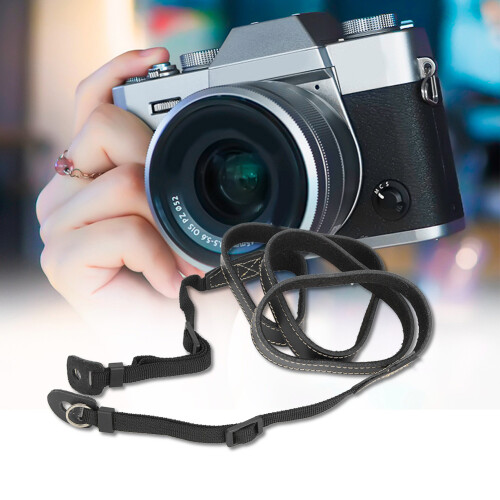 Ρυθμιζόμενο λουράκι φωτογραφικής μηχανής DSLR με λαστιχένια λαβή, ελαφρύ και 1
