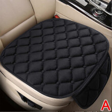 (Black) Car Seat Covers Plush Anti Scratch Automotive Seat Protector Cushion Auto Seat