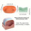 10-Pc Square Plastic Dinner Plate Set with Storage Rack – Lightweight, Multifunctional Serving Dishes for Home 6
