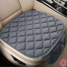(Grey) Car Seat Covers Plush Anti Scratch Automotive Seat Protector Cushion Auto Seat