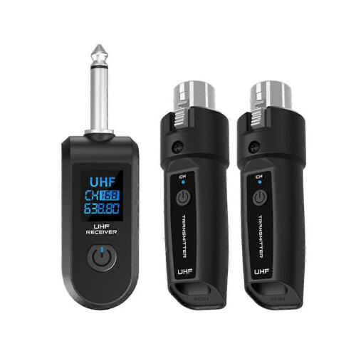 Wireless Microphone Transmitter Receiver for XLR , Guitar Audio Reception