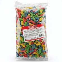 Bebeto 2kg Fizzy Pencil Bites Bulk Bag Halal Sweets Assorted Party Candy