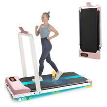 Folding Treadmill 1-10km/h LED Display Pink