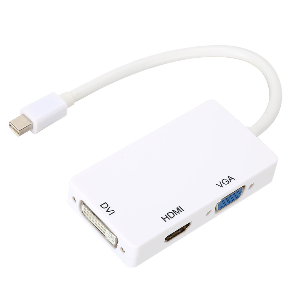 3-In-1 Mini Displayport To Hdmi Dvi Vga Adapter 7806371643760