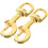 2pcs Brass Swivel Snap Hooks Flag Pole Belt Rope Clips 3