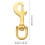 2pcs Brass Swivel Snap Hooks Flag Pole Belt Rope Clips 4