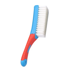 Spazzola multifunzionale per scarpe da lavanderia con setole morbide, manico blu, 65g