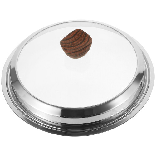 2Stk Robuste Küchen-Universaldeckel Aus & Silber 1