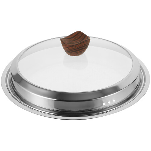 2Stk Robuste Küchen-Universaldeckel Aus & Silber 2