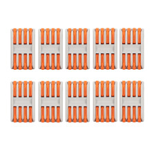 Bornier à connexion rapide réutilisable, connecteur compact pour épissure de fils, fonctionnement sans outil, bornes isolées électriquement