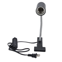 Anpassningsbar lampa för husdjurshabitat, UVA UVB-lampor med dubbla spektrum, keramiskt material, tål höga temperaturer, hornformat lamphus för