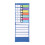 Daily Schedule Pocket Chart, 13pcs Cards, 2 Hooks 2