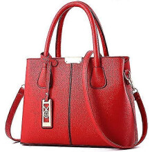 (Red) Women Handbag Messenger Bag Leather Crossbody Purses And Handbags For Women