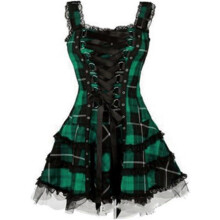 (5XL, Purple) Women's Dresses Women's Plus Size Lace Skirts Medieval Dresses Sleeveless Skirts