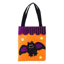 (bat) Halloween Decorations Halloween Bag Cute Bat Skeleton Pumpkin Ghost Spider Non-woven Gift Bags,halloween Trick
