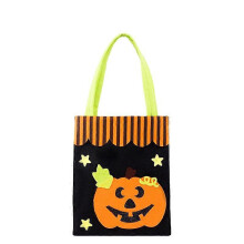 (Pumpkin) Halloween Decorations Halloween Bag Cute Bat Skeleton Pumpkin Ghost Spider Non-woven Gift Bags,halloween Trick