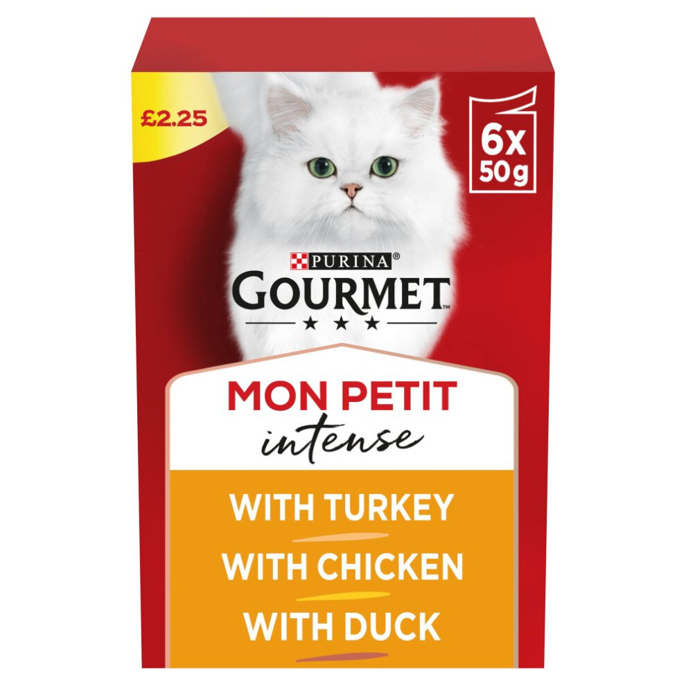 Gourmet Mon Petit Meaty Variety 6X50g (Pack Of 8)