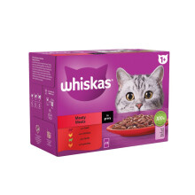 Whiskas 1+ Meaty Meals Adult 12 x 85g (Pack of 4)