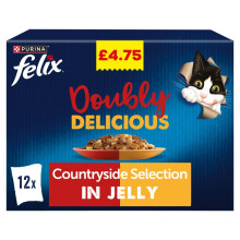 Felix Doubly Delicious 12 x 85g (Pack of 4)