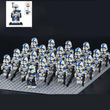 21Pcs Star Wars 501st Clone Troopers Rex Mini Figures