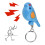 LED Bird Whistle Key Finder with Voice Control Blue 1