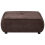 Beliani Ottoman SALLA Fabric Dark Brown 4