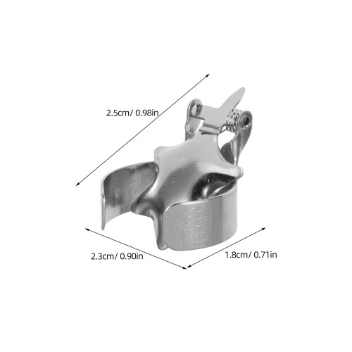 2Pcs Metal Automatic Candle Extinguisher Snuffer Silver for Home Use 2