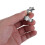 2Pcs Metal Automatic Candle Extinguisher Snuffer Silver for Home Use 4