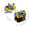2Pcs Cheerleading Pom Poms with Easy-Handle Plastic Design 9
