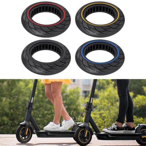 Pneu sólido off-road de 10 polegadas (10x2,50) para patinete elétrico Ninebot Max G30, vermelho. 2