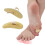 1pair Crescent Shaped Chamois Leather Toe Props, Comfortable Elasticated Toe Loop 2