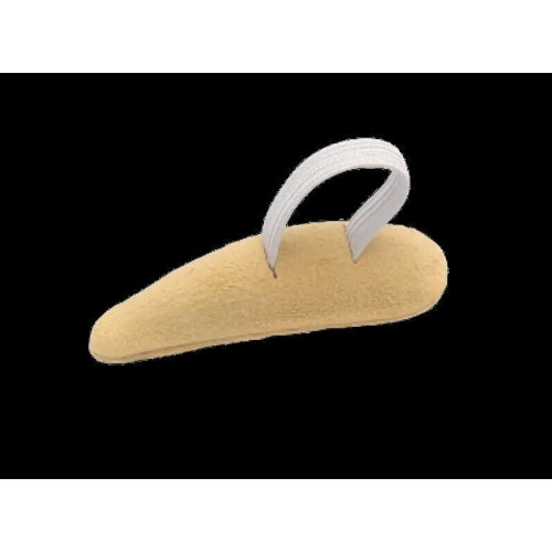 1pair Crescent Shaped Chamois Leather Toe Props, Comfortable Elasticated Toe Loop 2