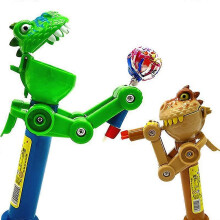 (Brown) Lollipop Robot Holder Novelty Shape Kid Gift For Children Lollipop Candy Storage Gift
