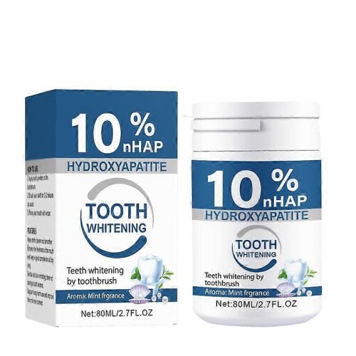 Microcrystalline Hydroxyapatite Powder, 10% Hydroxyapatite Tooth Powder Hydroxyapatites Toothpaste Powders, 80G