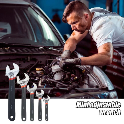 Adjustable Spanner Ratcheting Wrench Quick Multifunction Grip Opening Wrench 1