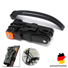 Lucchetto per bicicletta con codice e design pieghevole, lucchetto antifurto a 4 cifre per mountain bike e bici da città, robusto lucchetto per