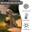 Hundstaty utomhus solcellsdriven LED-harts gräsmatta ornament 4