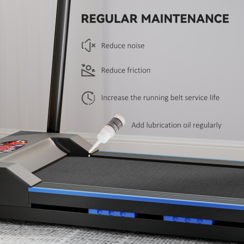 Folding Motorised Home Treadmill 1-6km/h Black 2