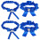 2Sets Strumpfbänder Dunkelblau Schmuck Schleifen Set 5